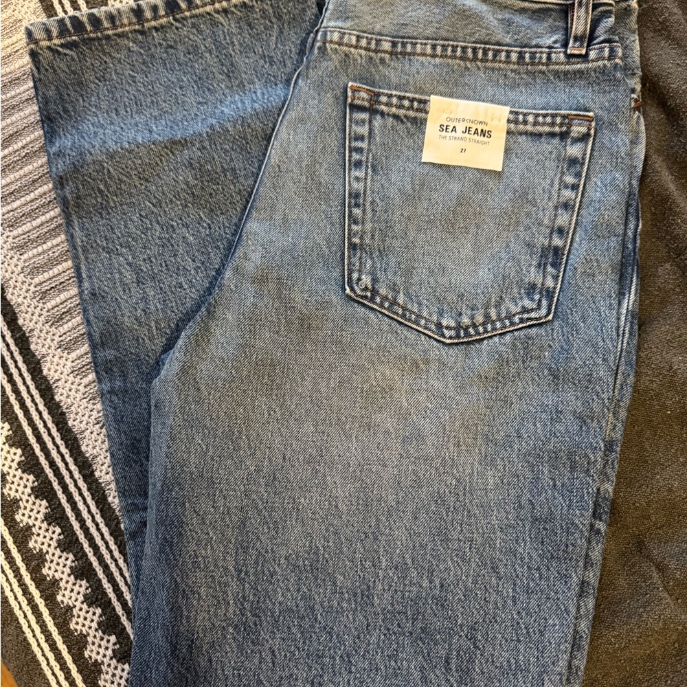 Outerknown Blue Straight Leg Jeans